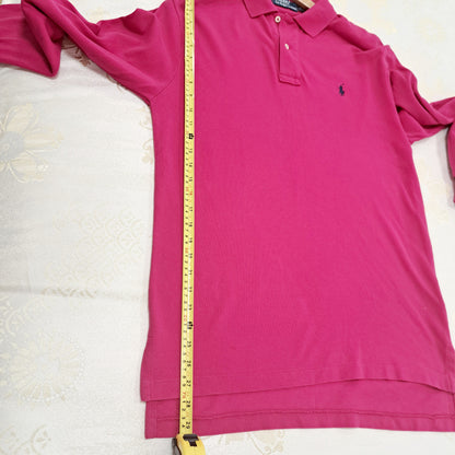 Ralph Lauren Long Sleeve Polo Shirt Pink