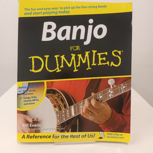 Banjo For Dummies Paper Back Book Includes CD