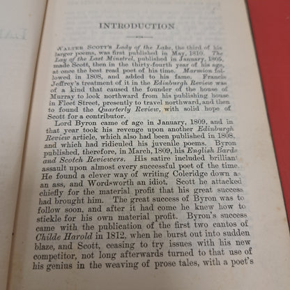 The Lady Of The Lake Sir Walter Scott Cassells National Library Edited By Professor Henry Morley Rare Published 1886