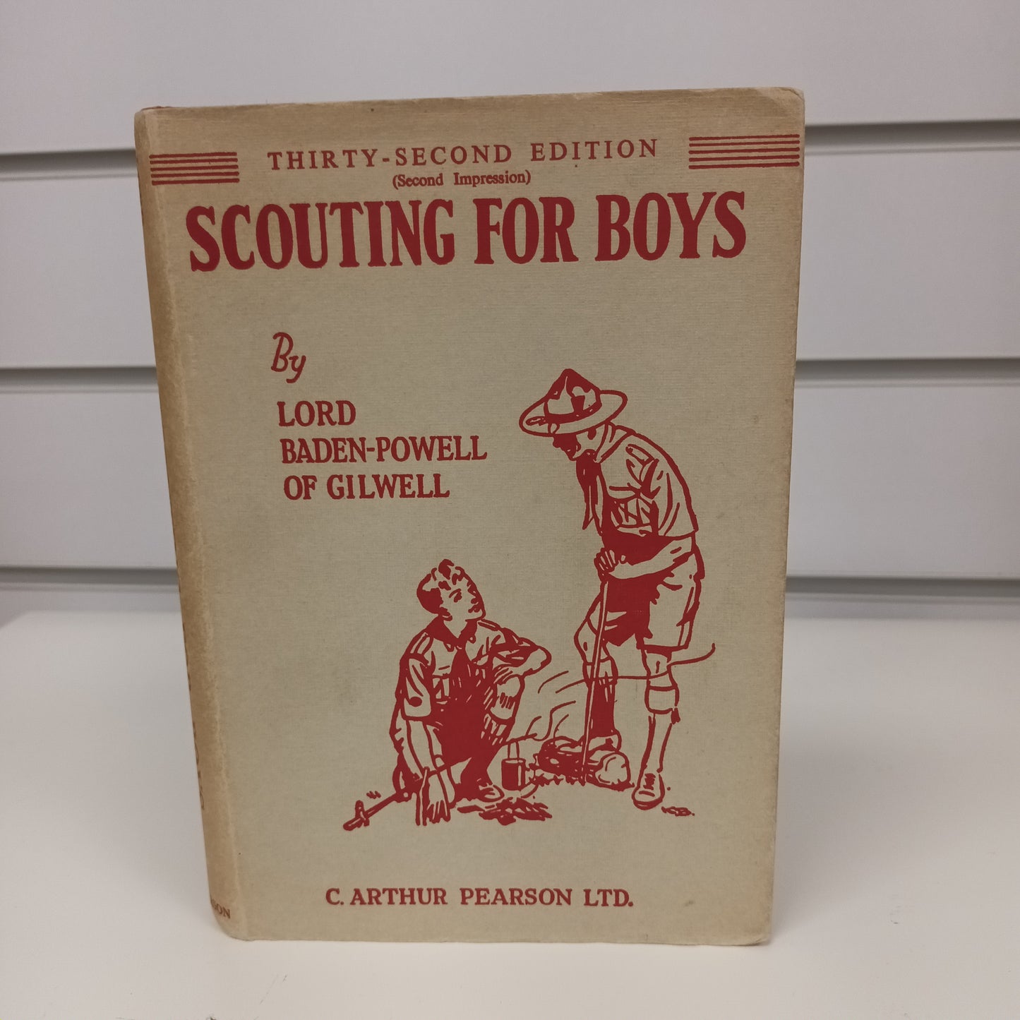 Thirty Second Edition Scouting For Boys By Lord Baden-Powell Hard Back Book