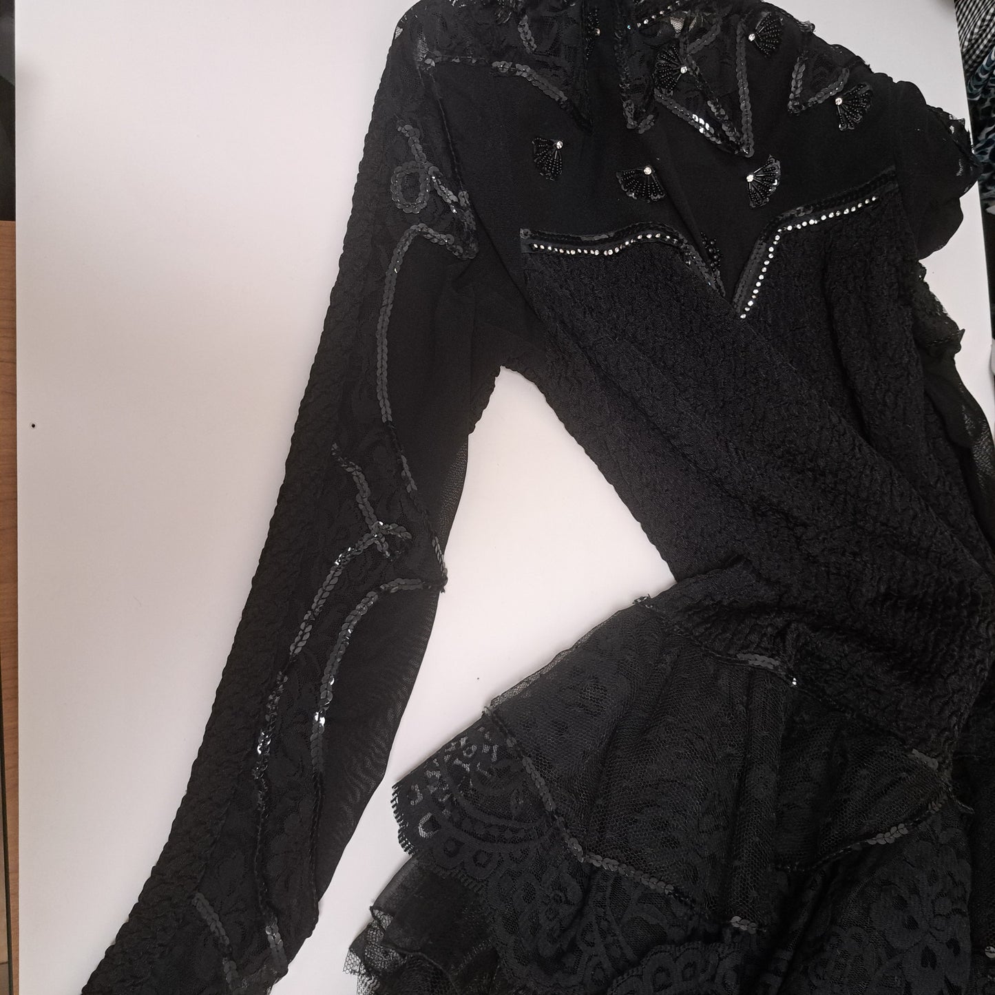 Vintage Paris Couture Black Maick Harold Dress Small