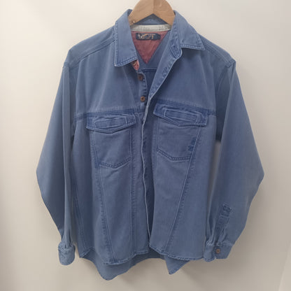 Fat Face Men's Medium Blue Denim Shirt