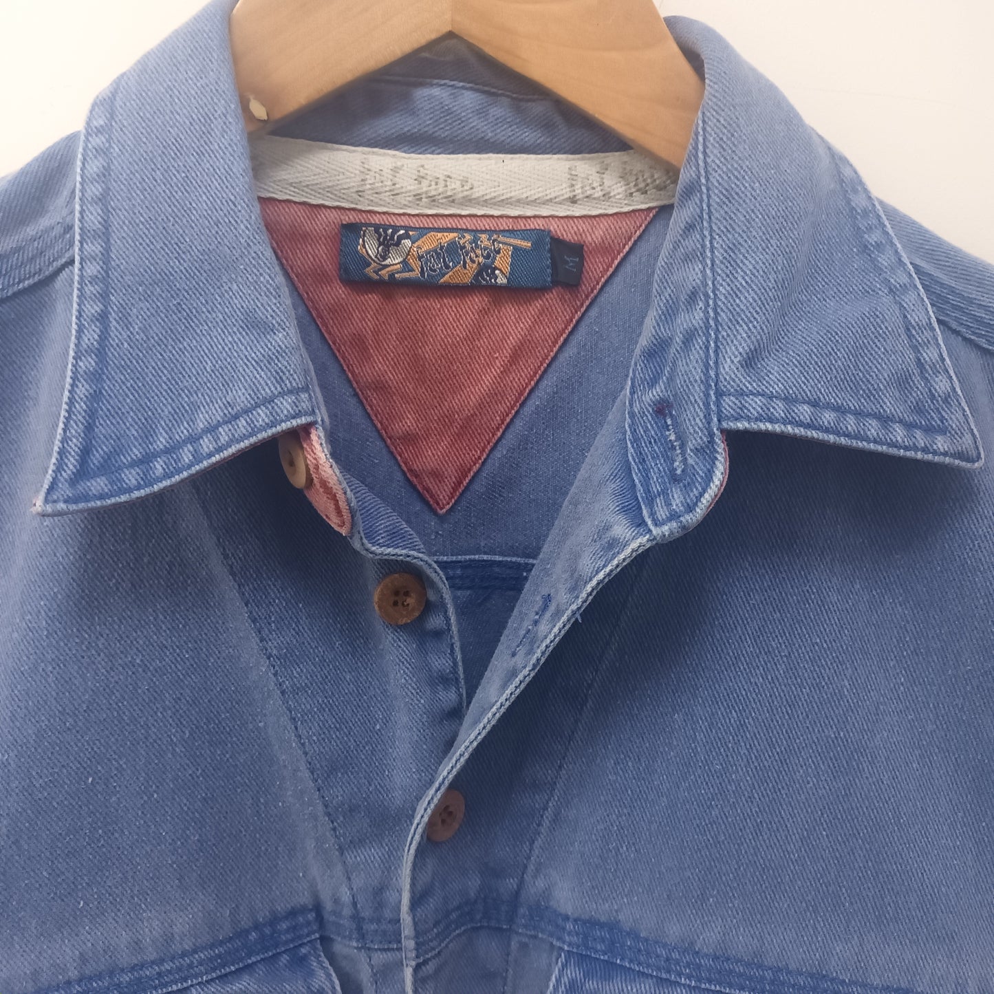 Fat Face Men's Medium Blue Denim Shirt