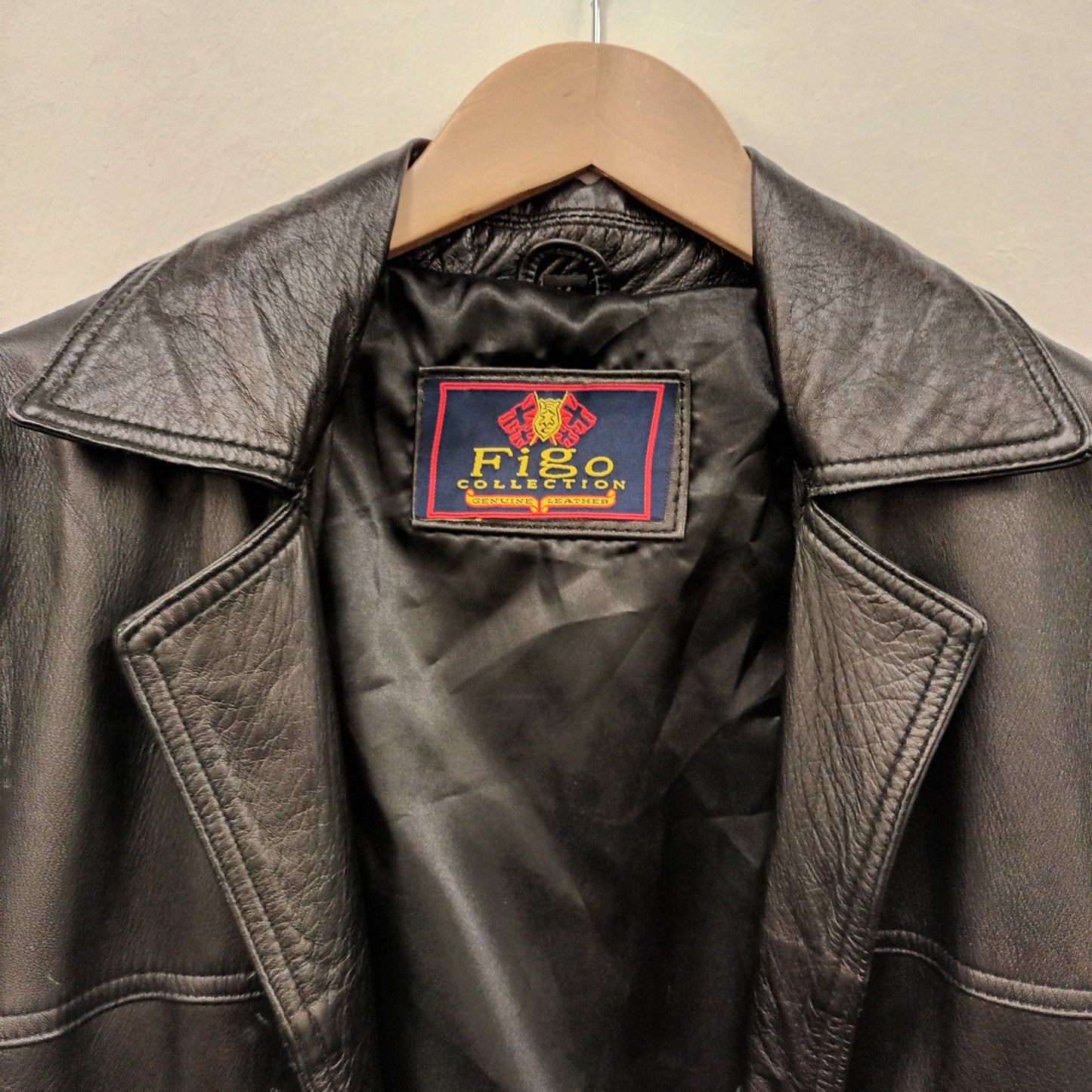 Vintage 90's Y2K Long Length Leather Coat