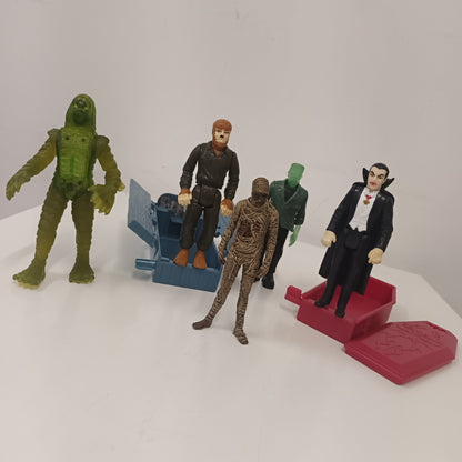 Vintage 90's Halloween Horror Bundle Burger King Figures  & 2014 Dr Who Figure