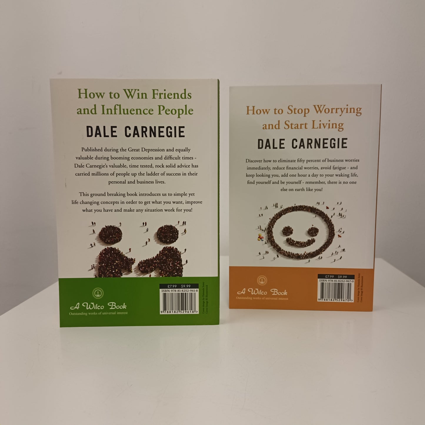 2 x Dale Carnegie Books How To Stop Worrying And Start Living