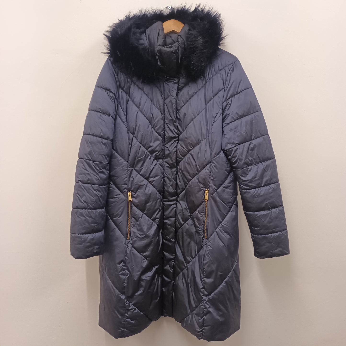 Barbour Size 18 Reesdale Quilt Blue Coat