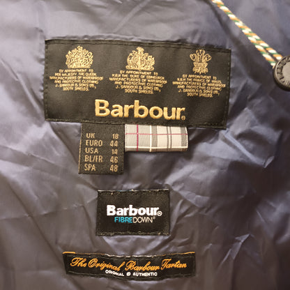 Barbour Size 18 Reesdale Quilt Blue Coat