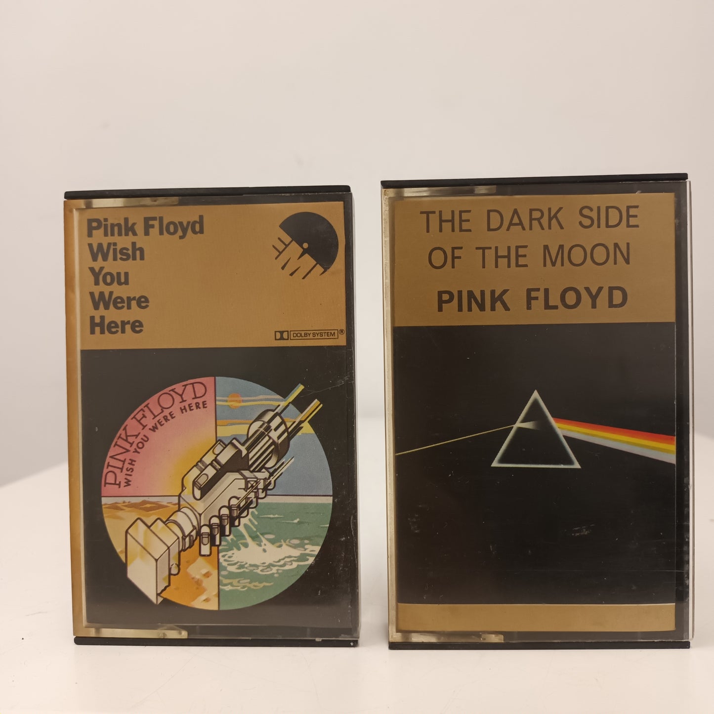 Vintage Pink Floyd Dark Side Of The Moon & Wish You Were Here Cassette Tapes