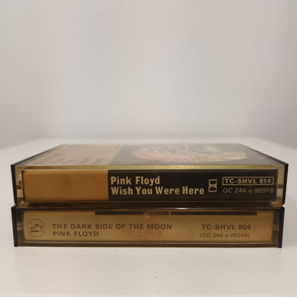 Vintage Pink Floyd Dark Side Of The Moon & Wish You Were Here Cassette Tapes