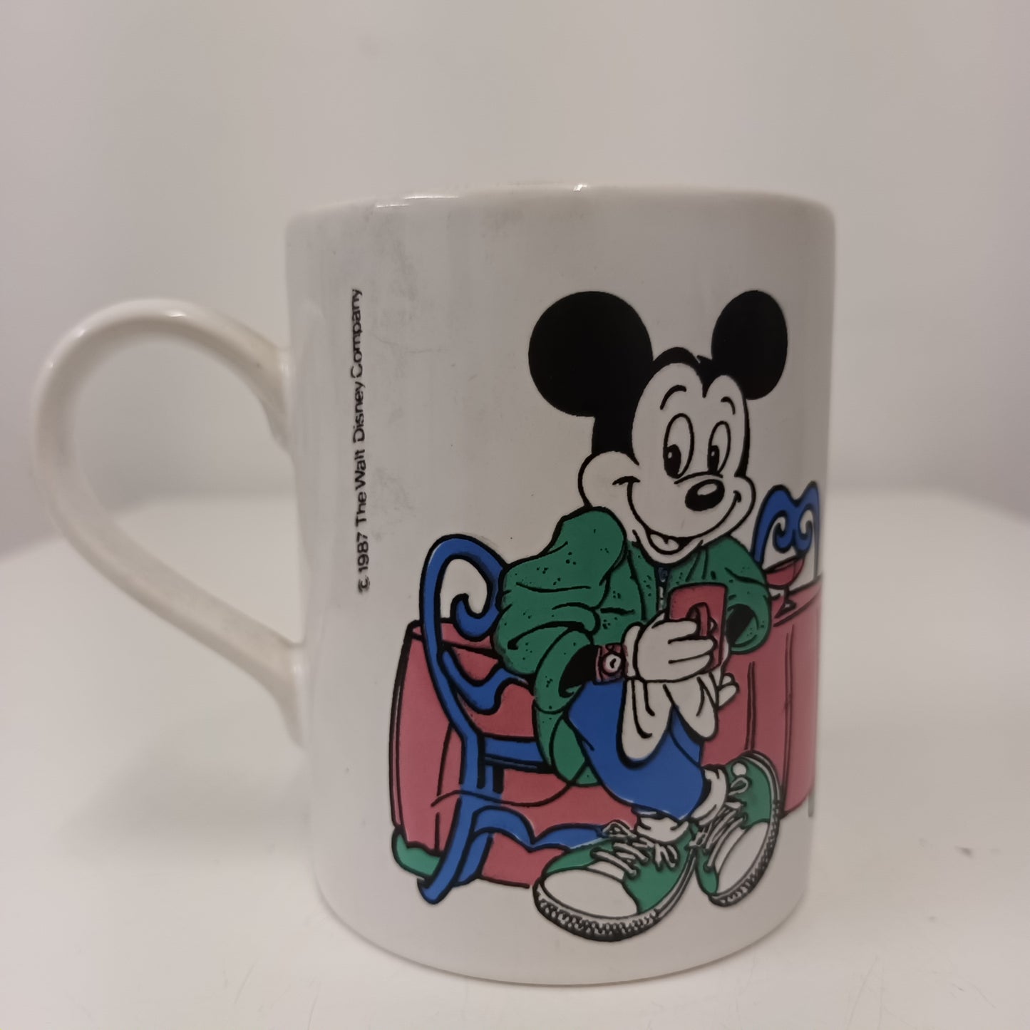 3 Vintage Cartoon Mugs Tom & Jerry Mickey Mouse Donald Duck Disney