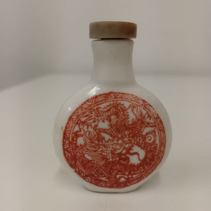 3 Chinese Ceramic Signed Scent Snuff Bottles