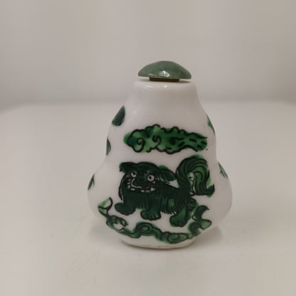 3 Chinese Ceramic Signed Scent Snuff Bottles