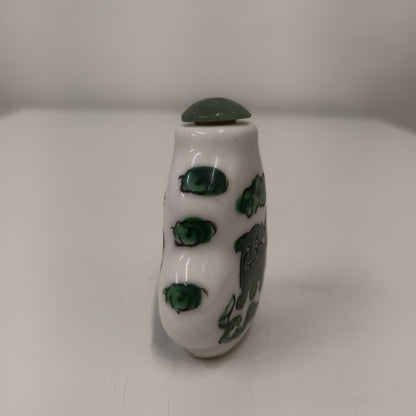 3 Chinese Ceramic Signed Scent Snuff Bottles