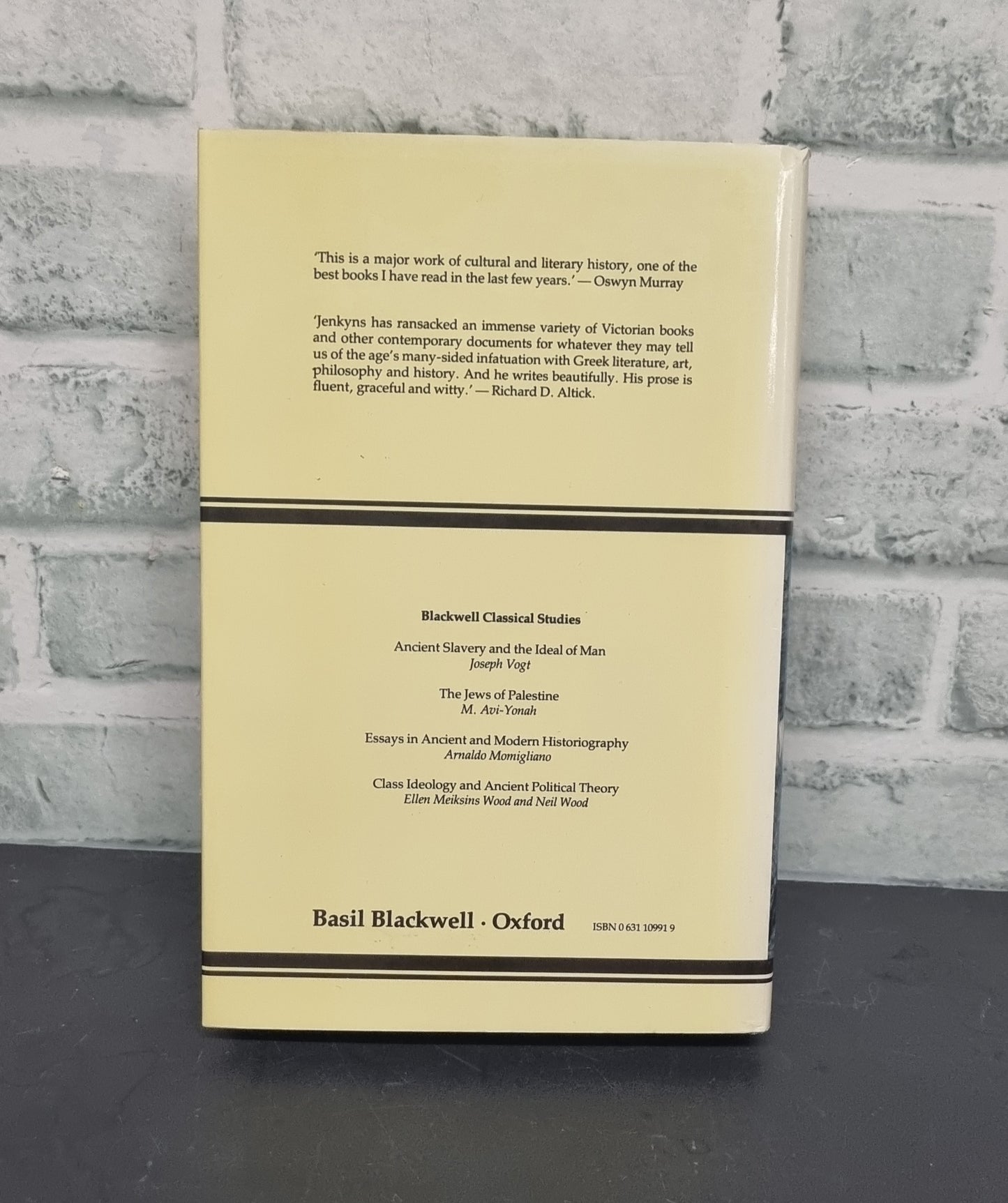 The Victorians and Ancient Greece By Richard Jenkyns Hardcover