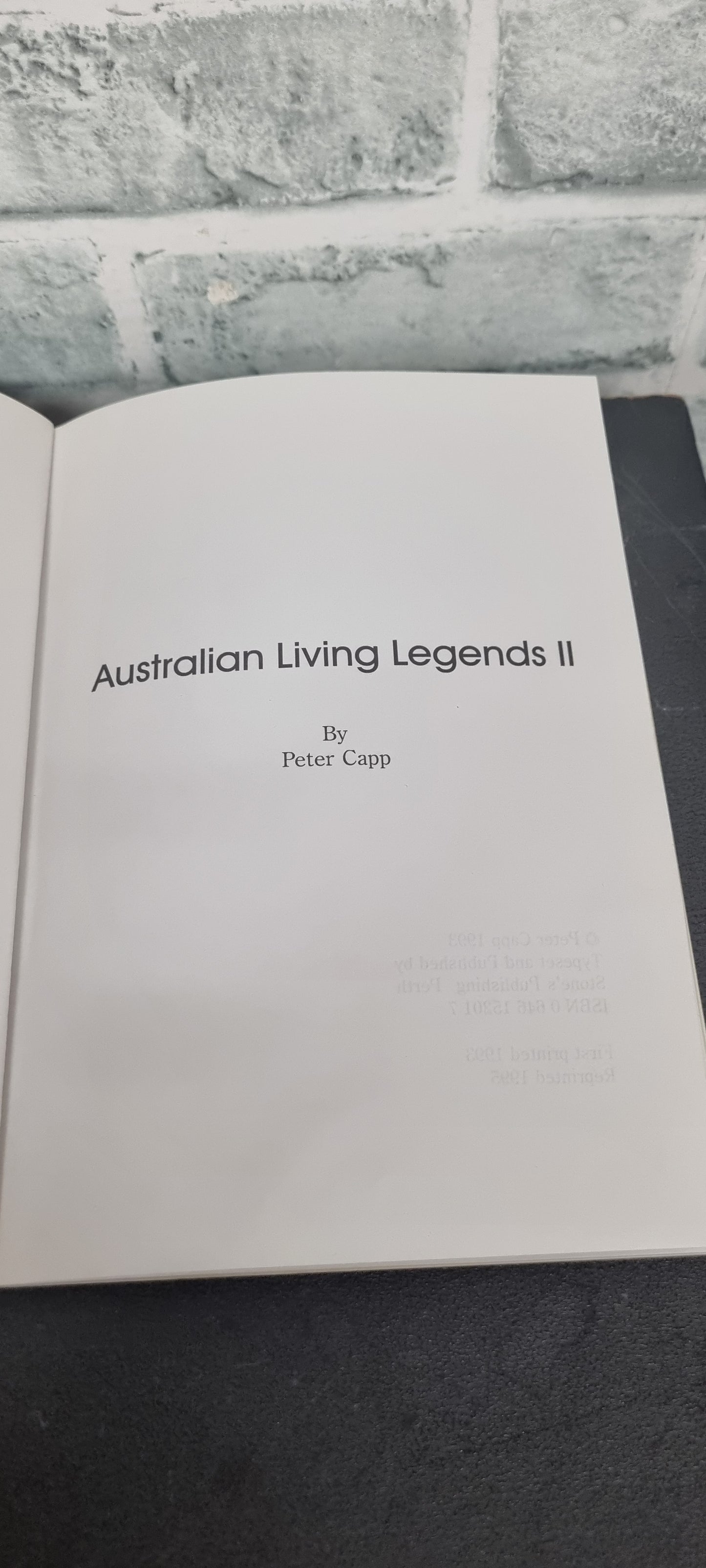 Australian Living Legends 2 by Peter Capp Signed