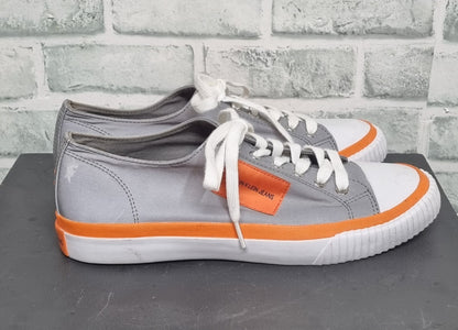 Calvin Klein Jeans Silver Reflective Shoes Size 7