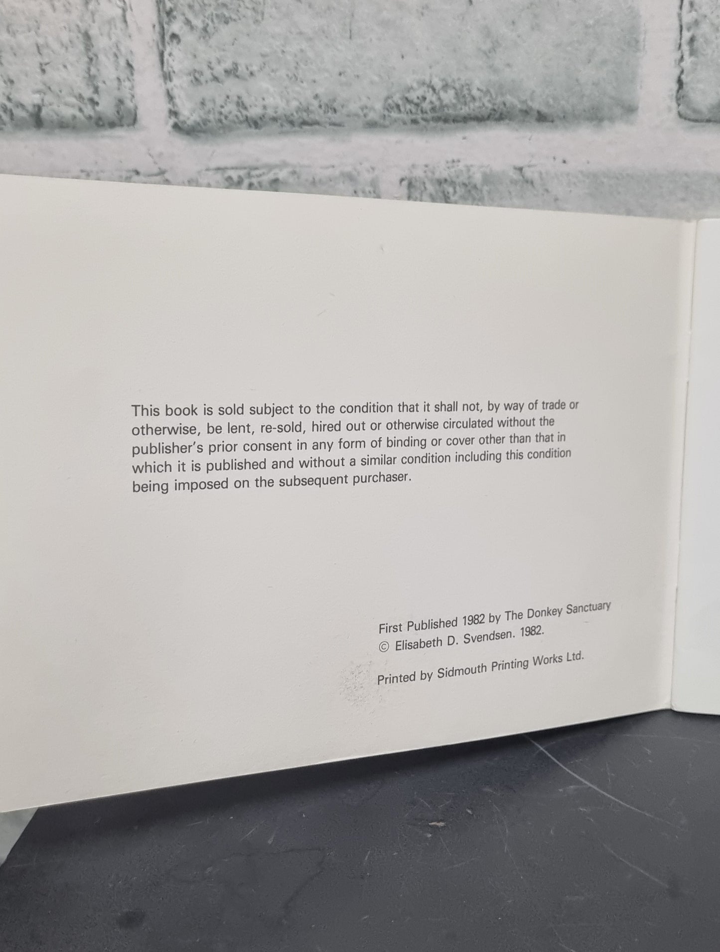 The Story of Jacko the Hurricane Donkey by Elisabeth D. Svendsen M.B.E.