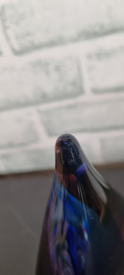 Teardrop Multicolor 6" Glass Ornament