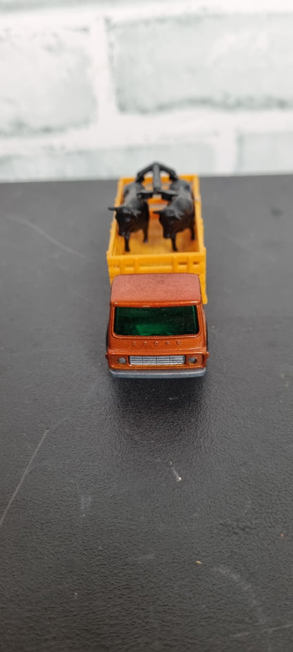 Matchbox Cattle Truck No.71 Burnt Orange Boxed