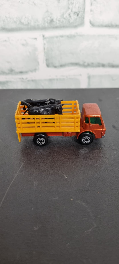 Matchbox Cattle Truck No.71 Burnt Orange Boxed