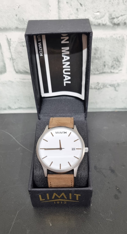 MVMT Classic Tan Leather Wrist Watch