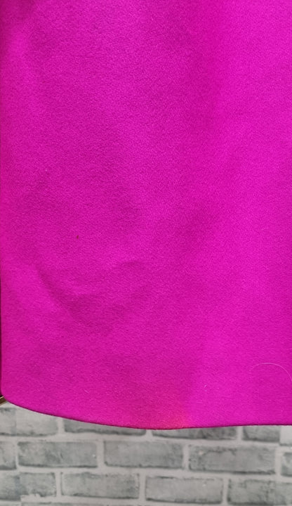 Ted Baker Single Breasted Fuchsia Midi Coat Size 2