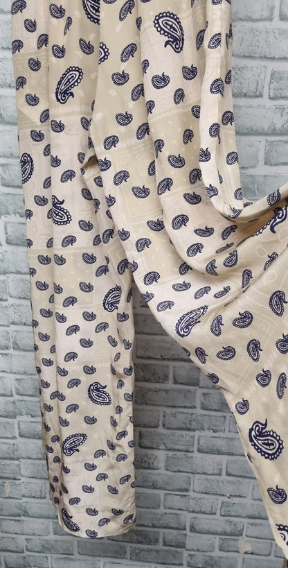 Etre Cecile Silk Paisley Pearl Trousers Size 36/8 BNWT