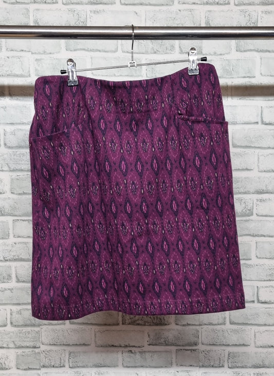 Fat Face Dark Purple Jennie Ikat Mini Skirt Size 12 BNWT