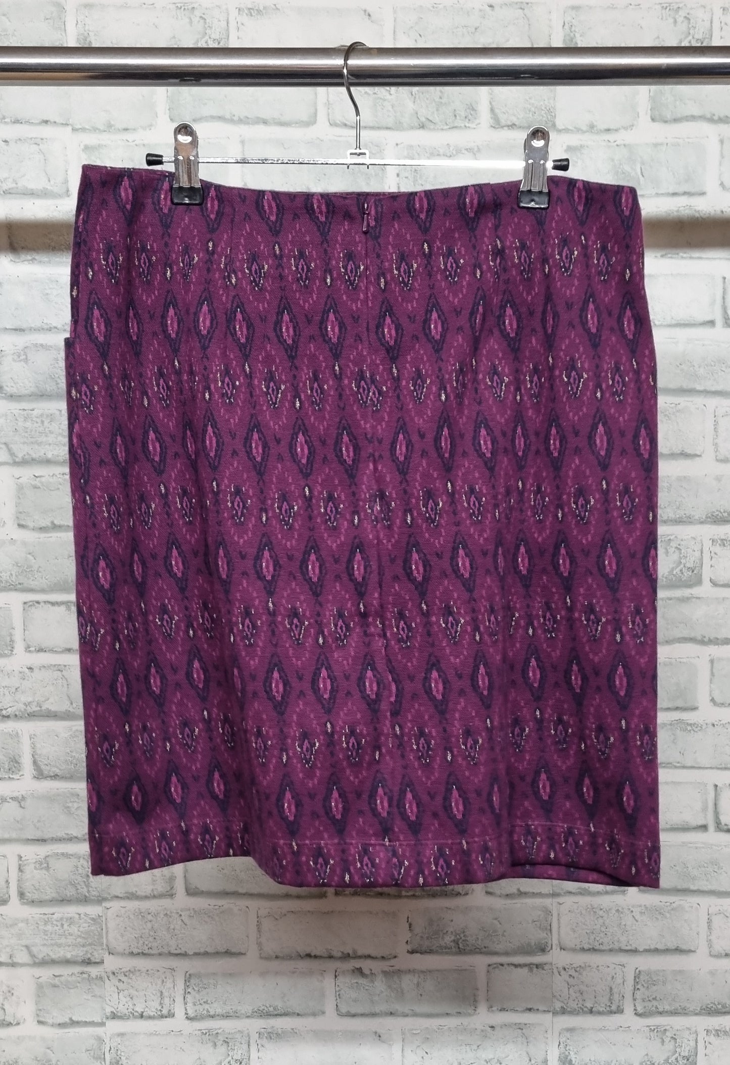 Fat Face Dark Purple Jennie Ikat Mini Skirt Size 12 BNWT