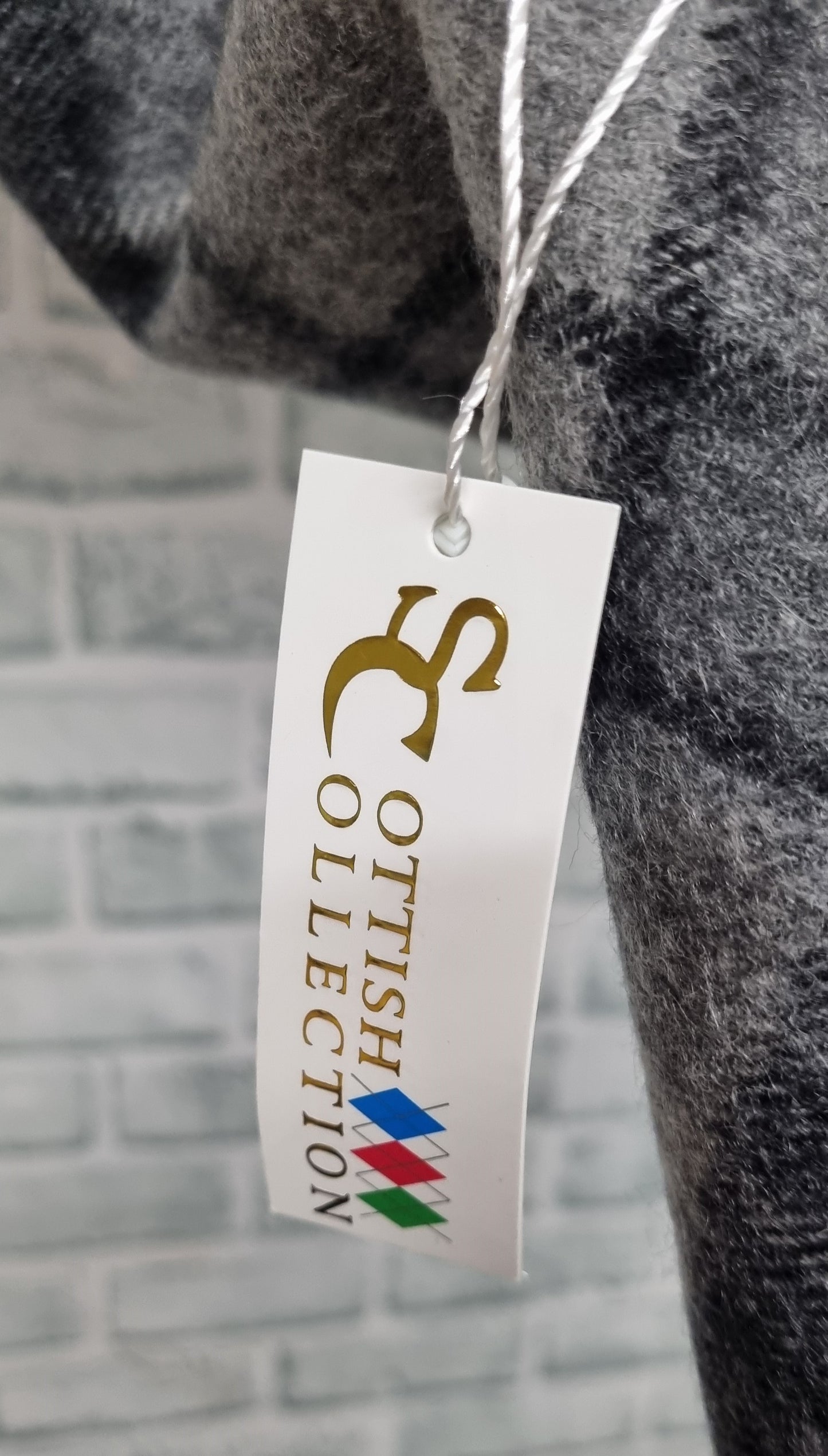 Scottish Collection Grey Tartan Cashmere Scarf BNWT