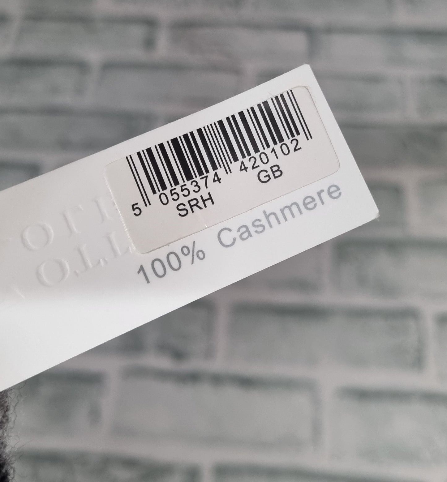 Scottish Collection Grey Tartan Cashmere Scarf BNWT