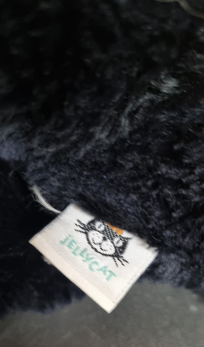 Jellycat Squidgy Black Purple Cat Retired - 1991