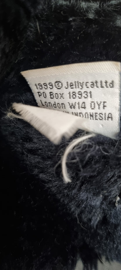 Jellycat Squidgy Black Purple Cat Retired - 1991