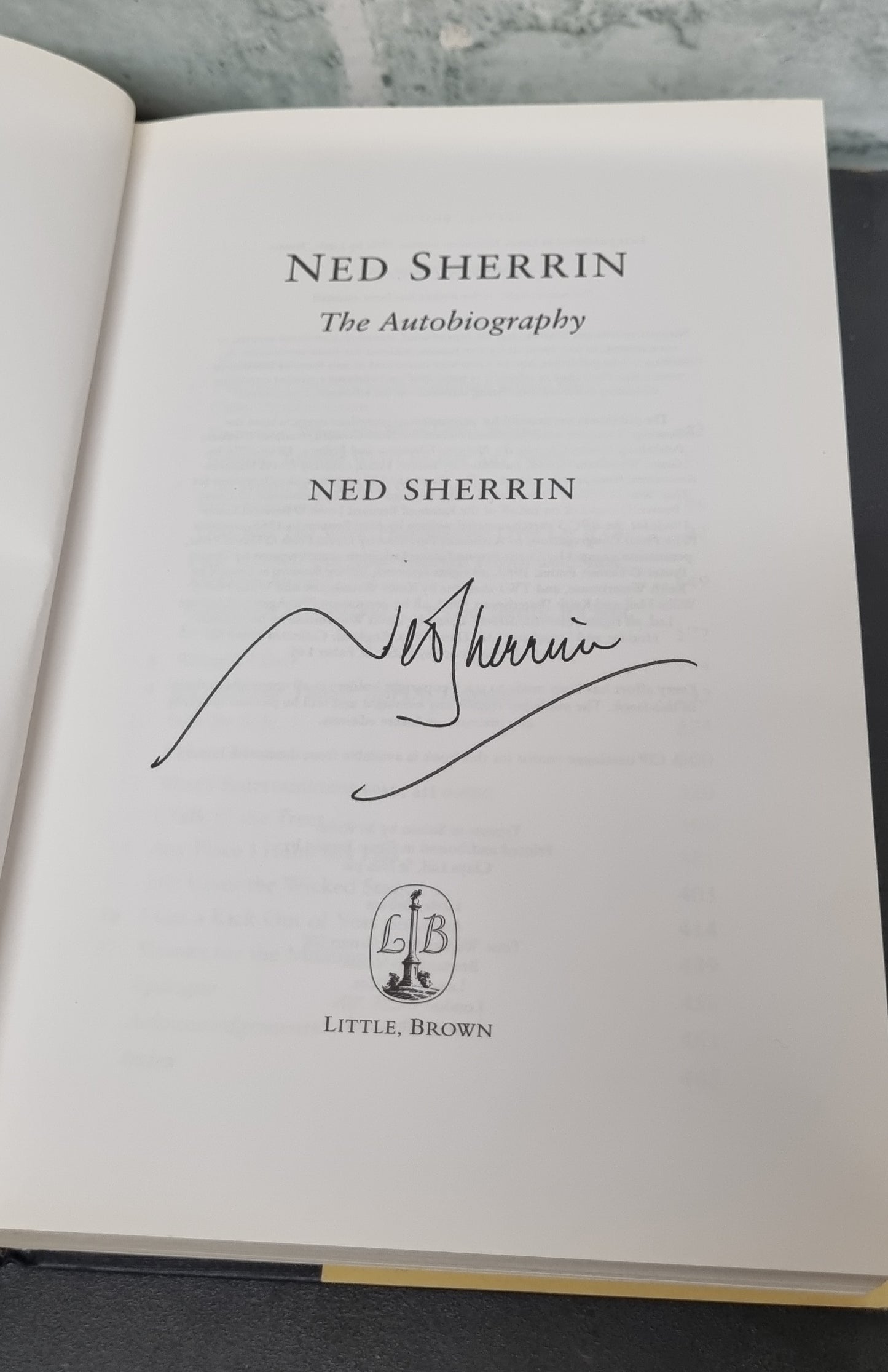 Ned Sherrin The Autobiography Hardback Signed