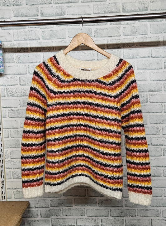 & Other Stories Wool Mohair Blend Stripe Jumper Size Medium