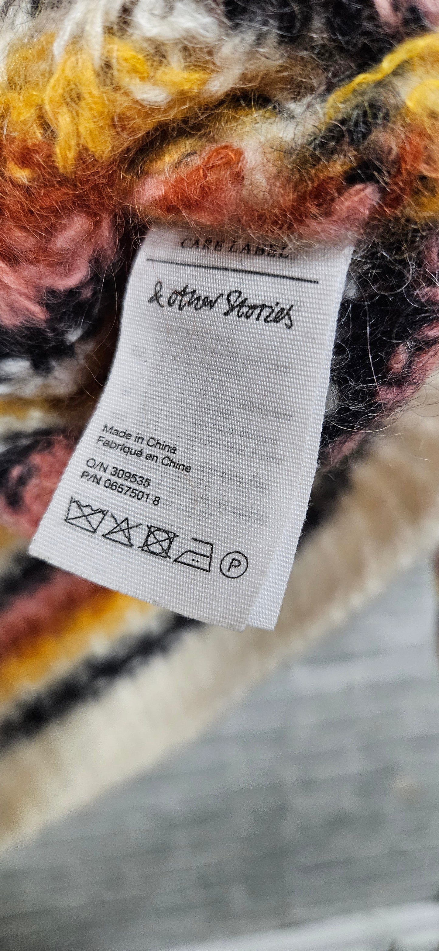 & Other Stories Wool Mohair Blend Stripe Jumper Size Medium