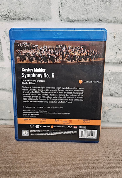 Gustav Mahler Symphony No. 6 Claudio Abbado Lucerne Festival Orchestra Blu-ray Disc