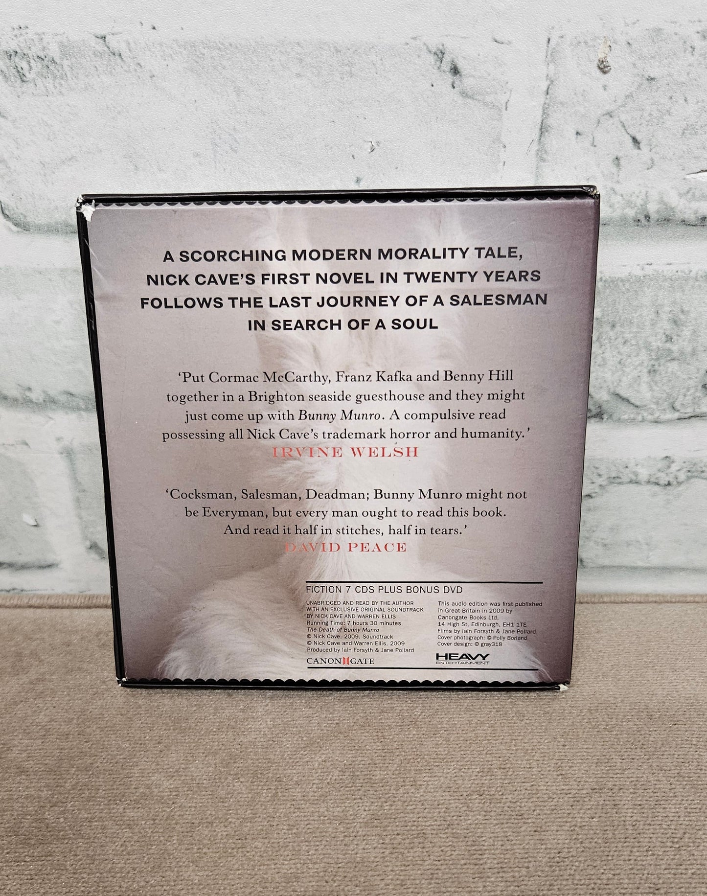 Nick Cave The Death of Bunny Munro CD Read by the Author