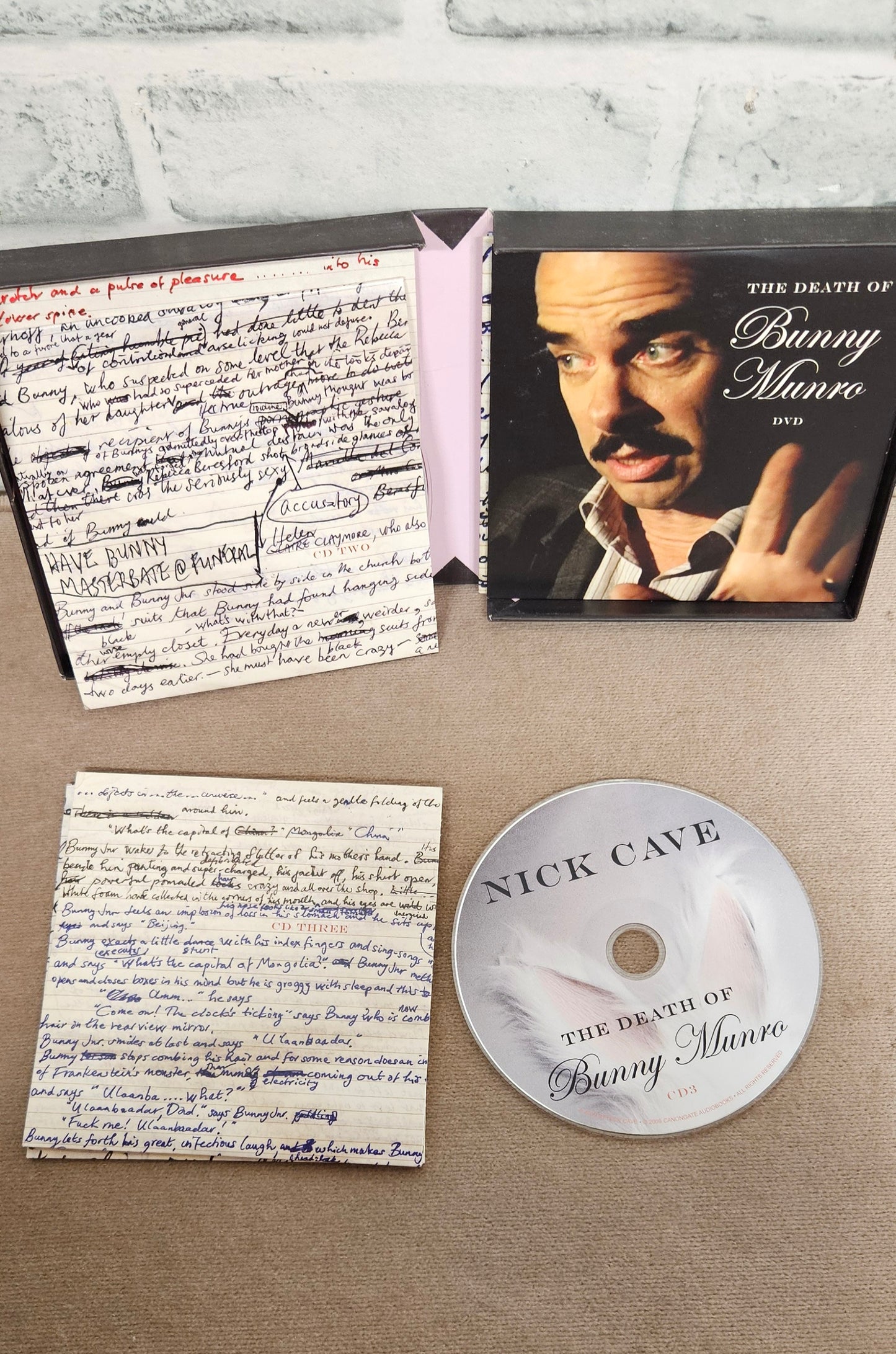 Nick Cave The Death of Bunny Munro CD Read by the Author