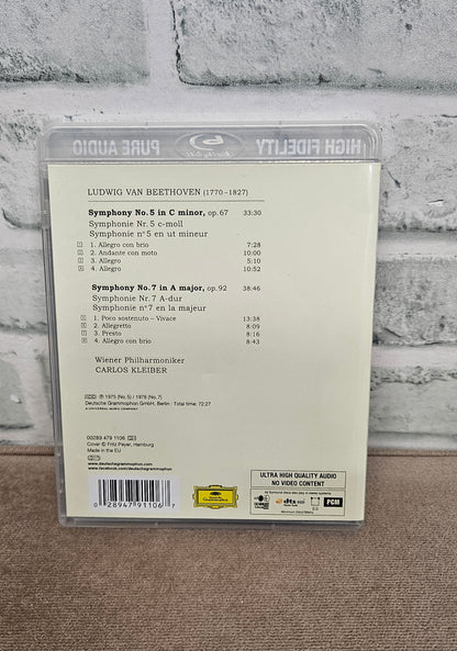 Beethoven Symphonies NOs. 5&7 Wiener Philharmoniker Carlos Kleiber Blu-ray Disc