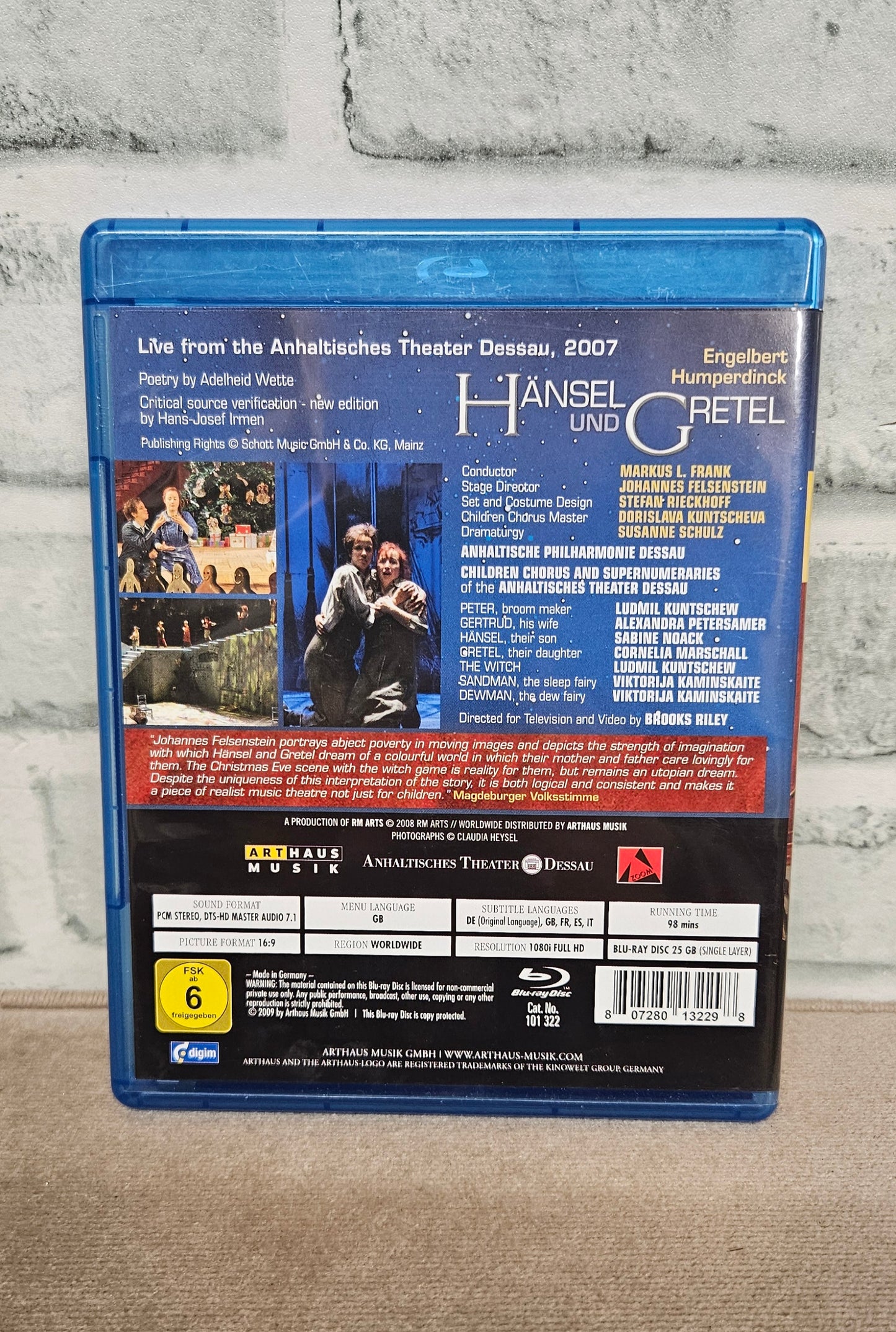 Anhaltisches Theater Dessau Hansel und Gretel Elgebert Humperdinck Blu-ray Disc