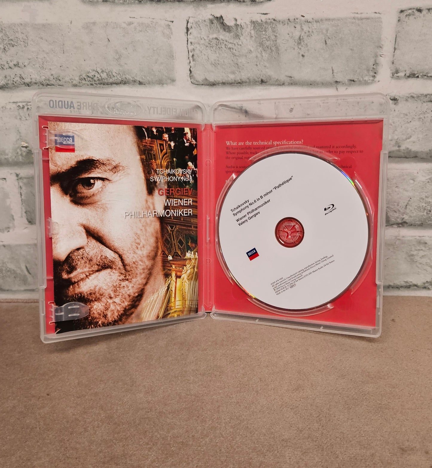 Tchaikovsky Symphony No.6 Gergiev Wiener Philharmoniker Blu-ray Disc