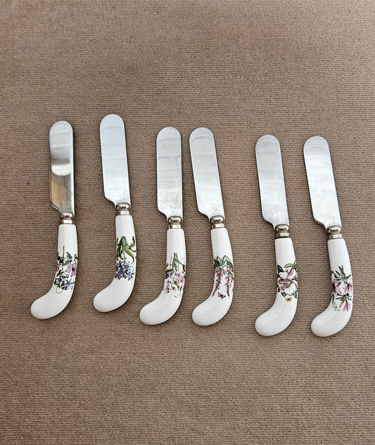 6 Portmeirion Botanic Garden Butter Spreaders