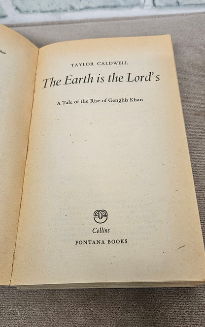 Taylor Caldwell The Earth is The Lord's 1976 Softback