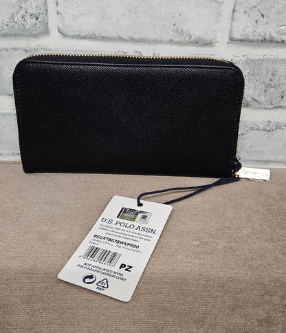 U.S. Polo Assn. Black Zip Around Wallet BNWT