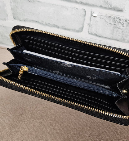 U.S. Polo Assn. Black Zip Around Wallet BNWT