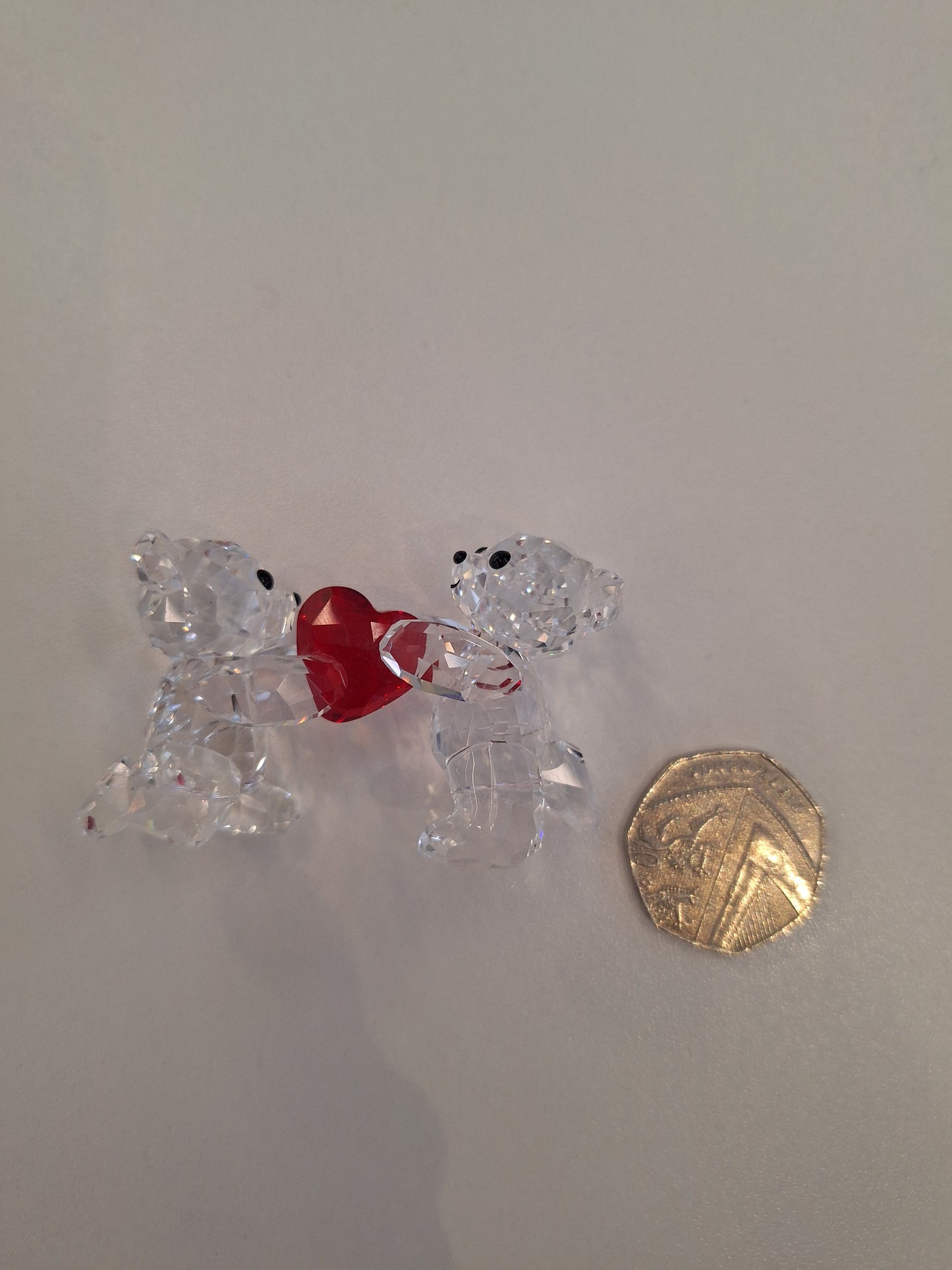 Swarovski The Lovlots Crystal Bears Love Heart Ornament