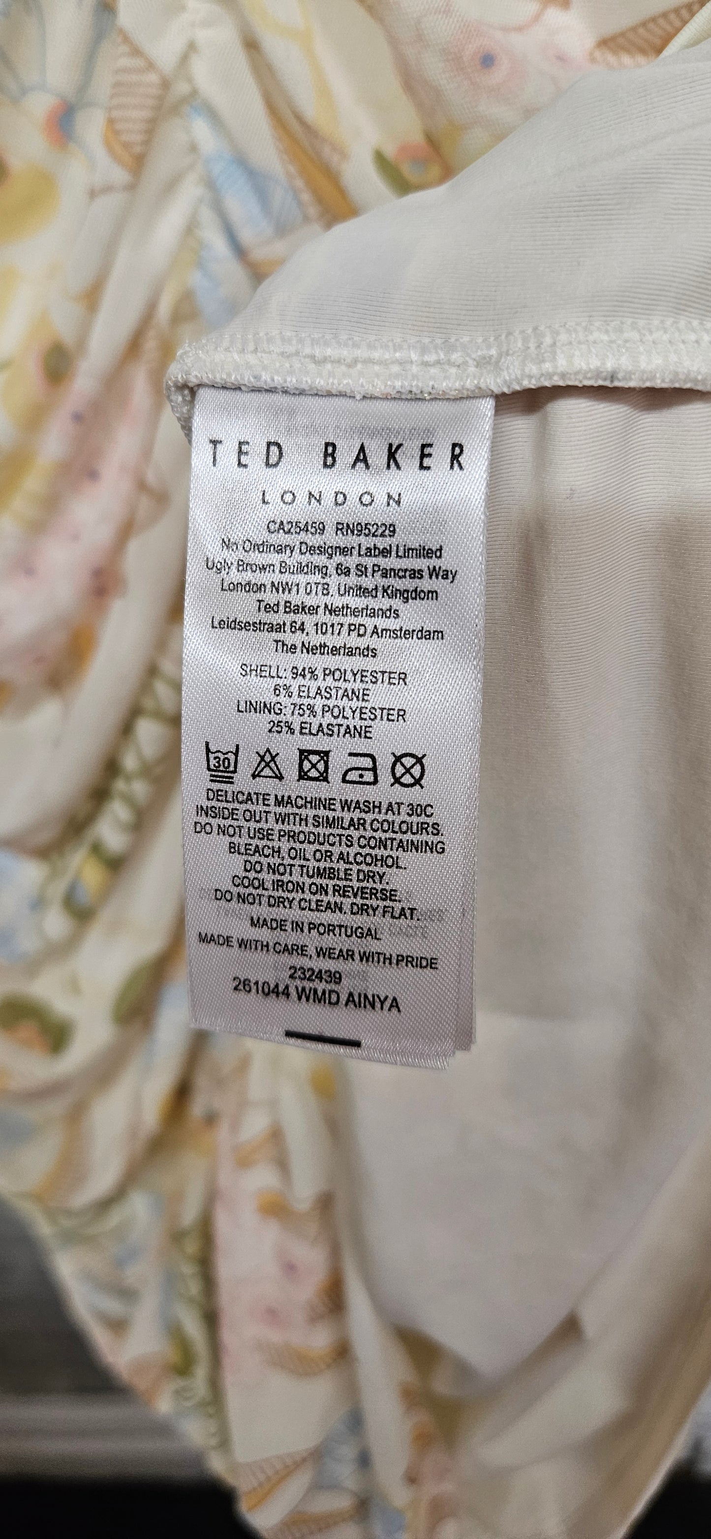 Ted Baker Ainya Ruched Mesh Dress  Dress Size 3 BNWT