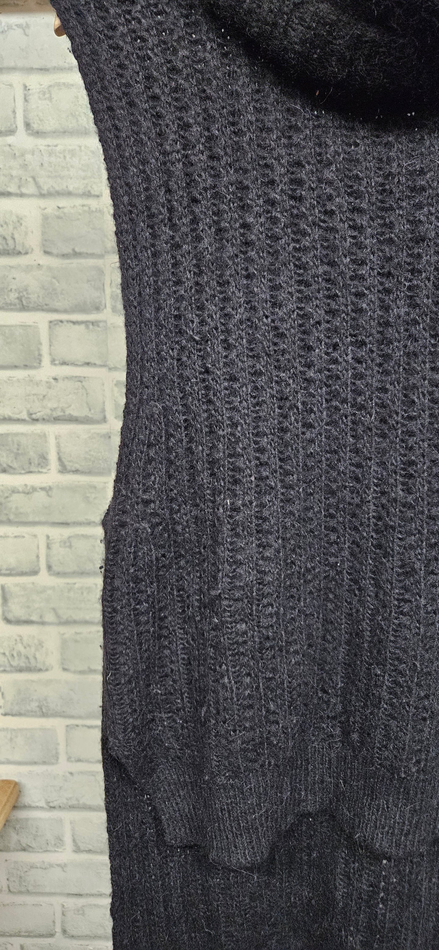 3.1 Phillip Lim Black Sleeveless Roll Neck Vest Top Size Medium